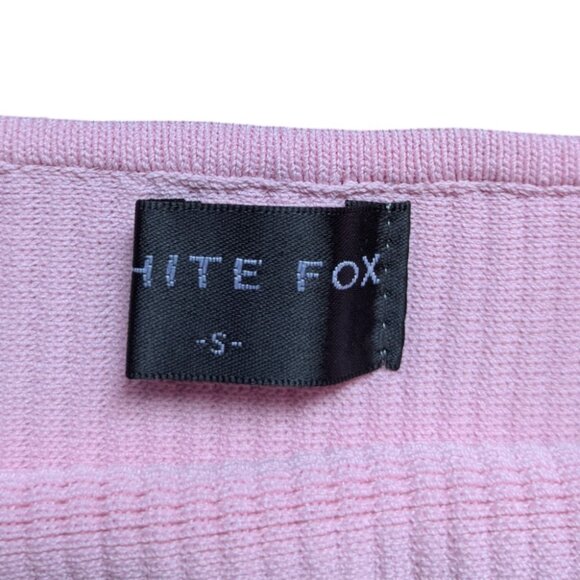 White Fox Boutique Pink Ribbed Square Neck Tank Top Women Size Small - Picture 10 of 10